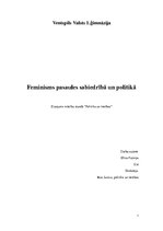 Research Papers 'Feminisms pasaules sabiedrībā un politikā', 1.