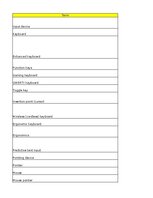 Summaries, Notes 'Discovering computers - input devices - glossary', 1.