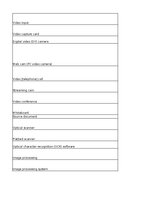 Summaries, Notes 'Discovering computers - input devices - glossary', 4.