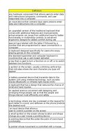 Summaries, Notes 'Discovering computers - input devices - glossary', 8.