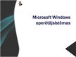Presentations 'Windows Microsoft operētājsistēmas', 1.