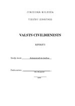 Research Papers 'Valsts civildienests', 1.
