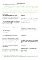 Summaries, Notes 'Absurda literatūra', 1.