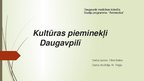 Presentations 'Kultūras pieminekļi Daugavpilī', 1.
