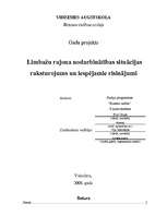 Research Papers 'Limbažu rajona nodarbinātības situācijas raksturojums un iespējamie risinājumi', 1.