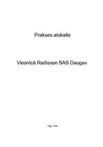 Practice Reports 'Prakses atskaite, viesnīca "Radisson SAS"', 1.