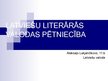 Presentations 'Latviešu literārās valodas pētniecība', 1.