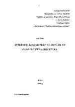 Research Papers 'Internets: administratīvā sistēma un struktūra', 1.