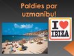Presentations 'Tūrisma ietekme Ibizas salā', 13.