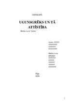 Research Papers 'Ugunsgrēks un tā attīstība', 1.