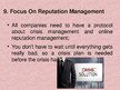 Presentations 'Ten Crisis Management Tactics for Managing Internal Problems', 12.