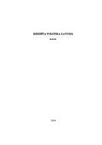 Research Papers 'Kredīta politika Latvijā', 1.