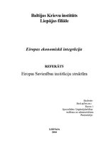 Research Papers 'Eiropas Savienības institūciju struktūra', 1.
