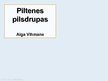 Presentations 'Piltenes pilsdrupas', 1.
