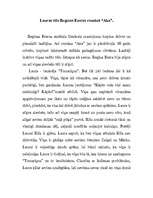 Essays 'Lauras tēls Regīnas Ezeras romānā “Aka”', 1.