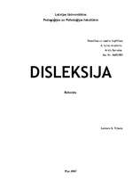 Research Papers 'Disleksija', 1.