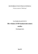 Research Papers 'Bio veikala LIVIN konkurentu satura analīze', 1.