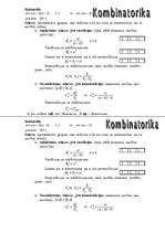 Summaries, Notes 'Kombinatorikas formulas', 1.
