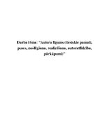 Research Papers 'Autora līgums (tiesiskie pamati, puses, noslēgšana, realizēšana, autoratlīdzība,', 1.