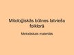 Presentations 'Mitoloģiskās būtnes latviešu folklorā', 1.