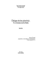 Research Papers 'Čikāgas skolas pārstāvji - V.I.Tomass un R.Parks', 1.