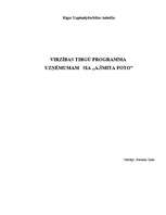 Research Papers 'Programma virzībai tirgū', 1.