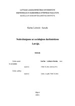 Research Papers 'Nodrošinājums ar sociālajiem darbiniekiem Latvijā', 1.