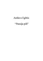 Research Papers 'Anšlavs Eglītis "Pansija pilī"', 1.