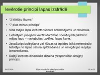 Presentations 'Elejas vidusskolas mājas lapas izstrāde', 19.
