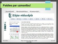 Presentations 'Elejas vidusskolas mājas lapas izstrāde', 22.