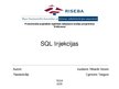 Presentations 'SQL injekcijas', 1.