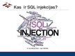 Presentations 'SQL injekcijas', 2.
