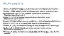 Presentations 'Adenozīns kā smadzeņu enerģijas un miera regulators', 26.