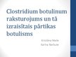 Research Papers 'Clostridium botulinum baktērija, botulisms', 20.