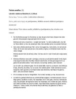Summaries, Notes 'Noras Ikstenas romāna "Vīrs zilajā lietus mētelītī" fragmenta analīze', 1.