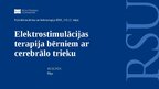 Presentations 'Elektrostimulācijas terapija bērniem ar cerebrālo trieku', 1.
