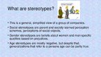 Presentations 'Gender and Social Stereotypes in the USA', 2.