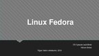 Presentations 'Operētājsistēma Linux Fedora', 1.