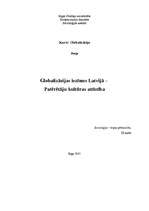 Essays 'Globalizācijas iezīmes Latvijā', 1.