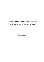 Research Papers 'Meža staipekņu izmantojums latviskās pirts procedūrās', 1.