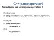 Presentations 'C++ pamatoperatori', 2.