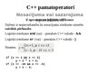 Presentations 'C++ pamatoperatori', 5.