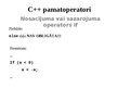 Presentations 'C++ pamatoperatori', 6.