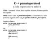 Presentations 'C++ pamatoperatori', 15.