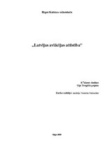 Research Papers 'Latvijas aviācijas attīstība', 1.