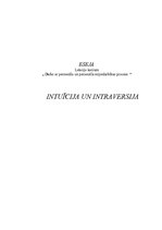 Essays 'Intuīcija un intraversija', 1.