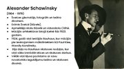 Presentations 'Alexander Schawinsky', 2.