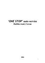 Business Plans '"One Stop" Auto Service', 1.