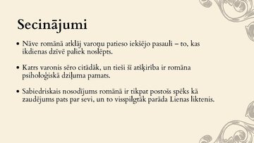 Presentations 'Nāve un tās raisītie psiholoģiskie aspekti "Mērnieku Laikos"', 8.