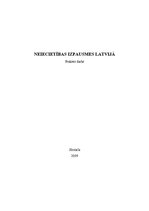 Research Papers 'Neiecietības izpausmes Latvijā', 1.